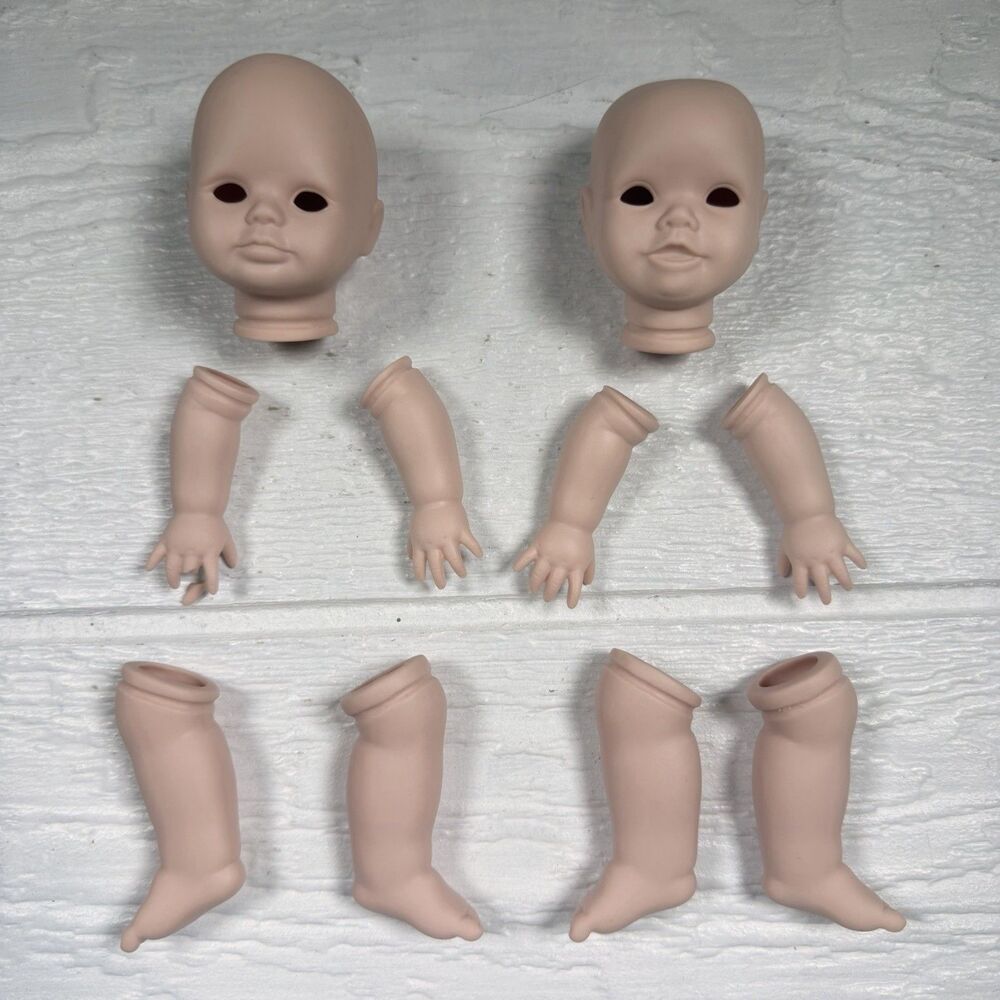 1998 C.K. Lloyd Ben Baby Maggie Bisque Porcelain Doll Parts Lot 10pc